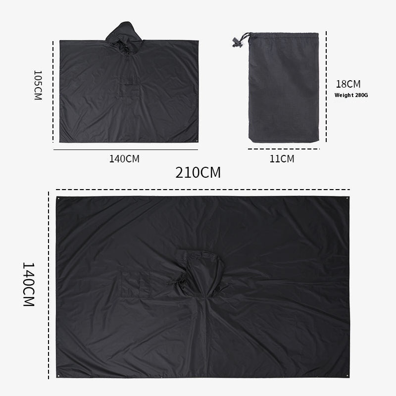KAZIVAL 3-in-1 Outdoor Regenponcho